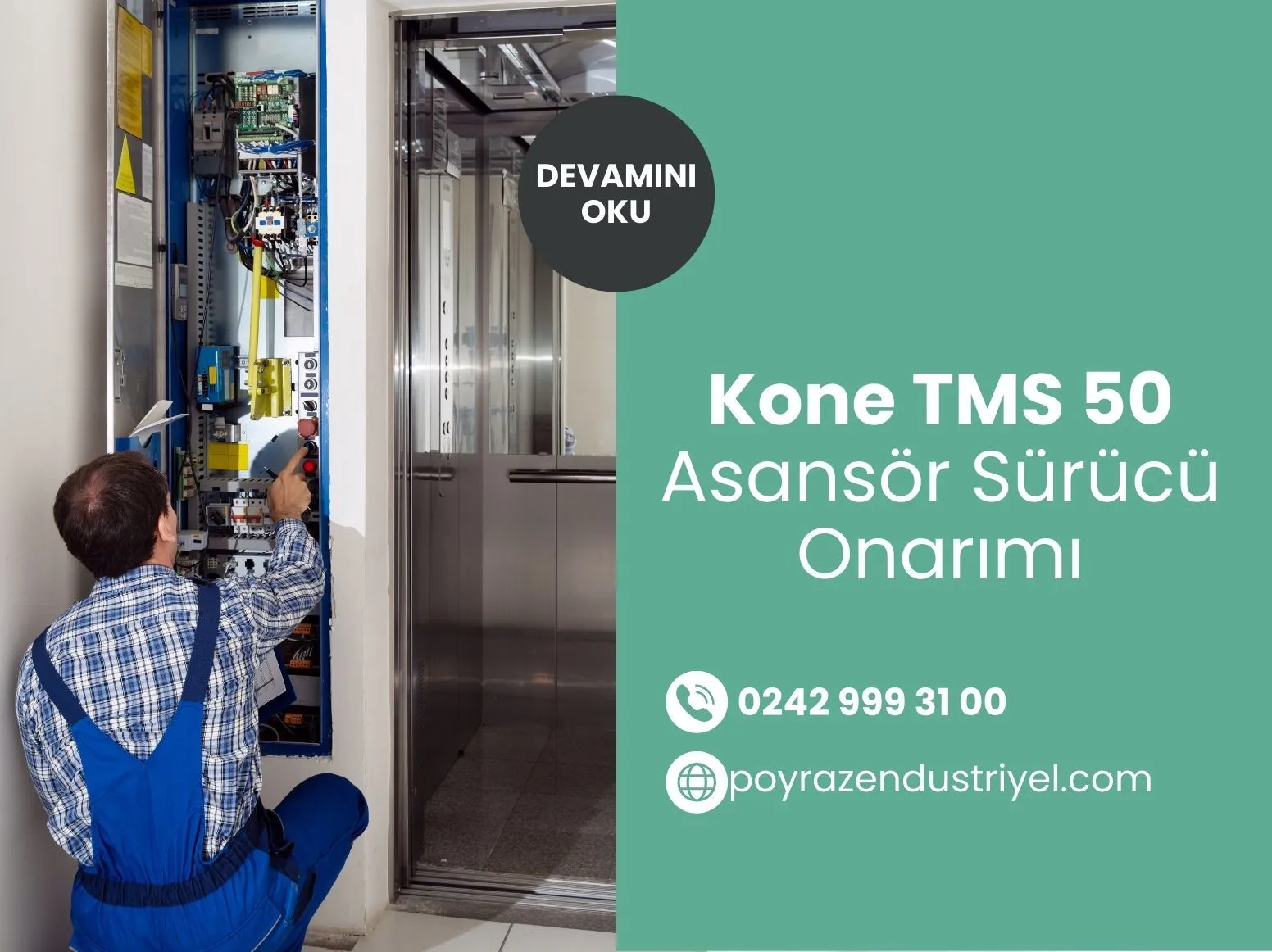 Kone Tms50 Asansör Sürücü Onarımı